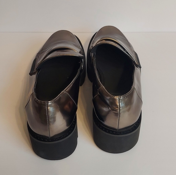 Franco Sarto Brindy Pewter Lug Sole Loafers - Picture 8 of 12